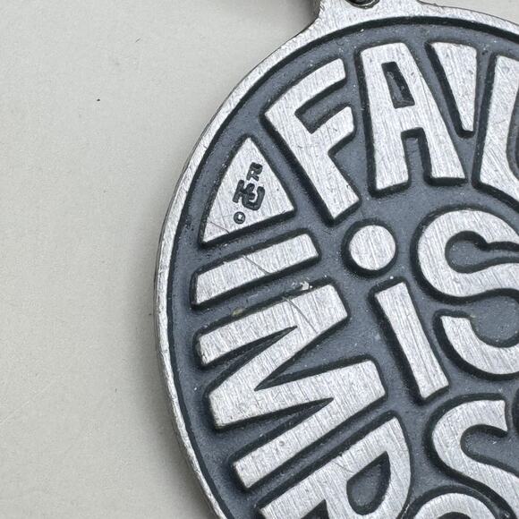 Vintage NOW Lucy H. Draper 1966 Failure is Impossible/Never Silence Medallion - Picture 4 of 8